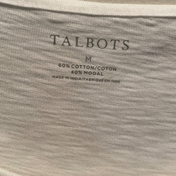 3 for $22 - Talbots White Tee - M - Picture 4 of 4
